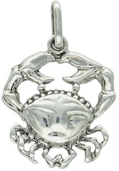 Srebrna zawieszka próba 925 w kształcie znaku zodiaku Rak, wymiary 2,2 cm x 1,6 cm, waga 1,35 g. Subtelna biżuteria z symboliką zodiaku.1.jpg